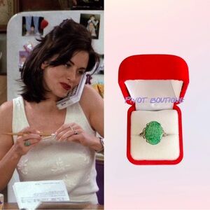 Green Stone Ring similar to ASO Monica Geller on Friends